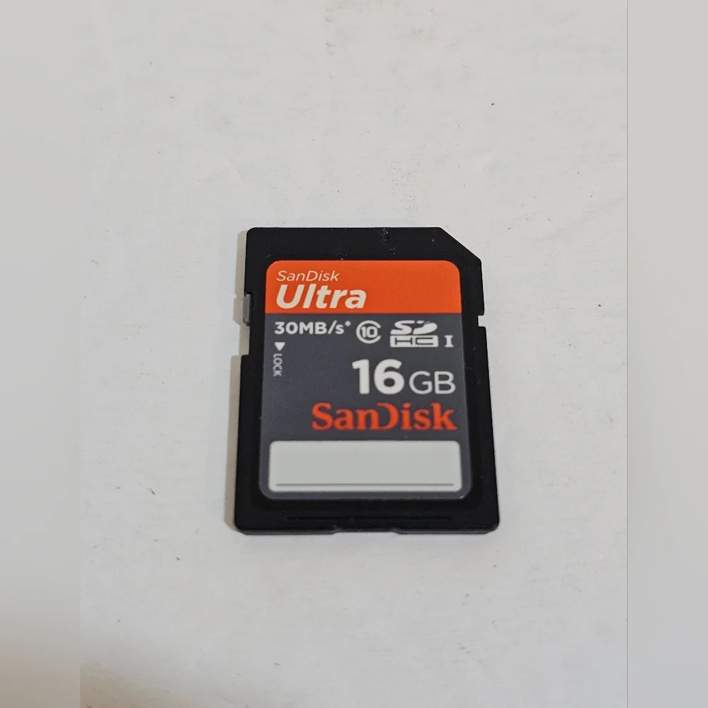 SanDisk Ultra 16 GB SD SDHC Class 10 UHS-I Memory Card Speed Up To 30MB/s